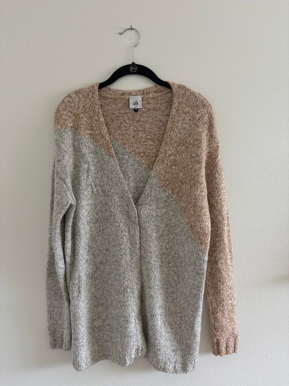 CAbi Two-Tone Knit Cardigan